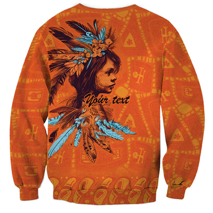 All Children Matters Support Personalized Sweatshirt Canadian Indigenous Orange Day