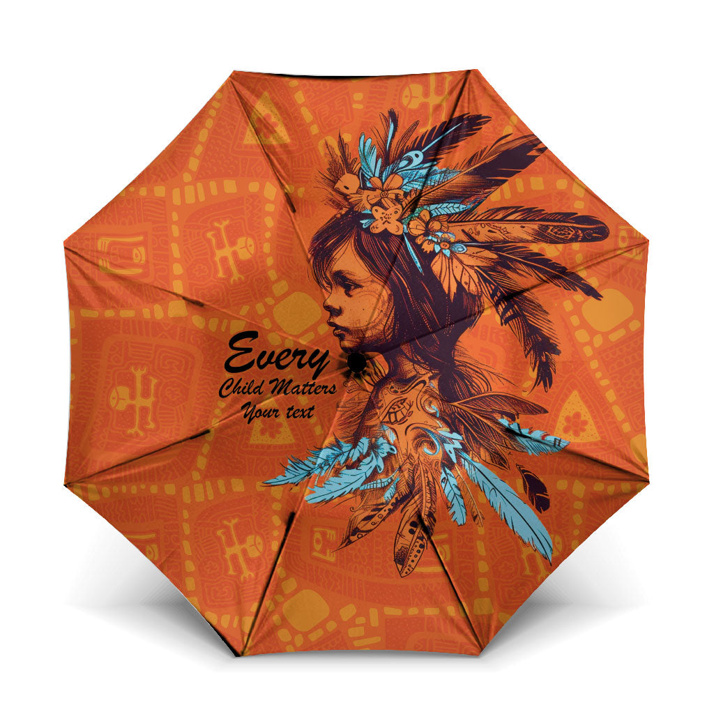 All Children Matters Support Personalized Umbrella Canadian Indigenous Orange Day