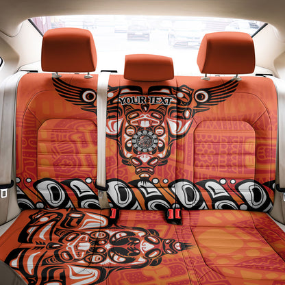 All Children Matters Support Personalized Back Car Seat Cover Haida Spirit Animals Indigenous Orange Day