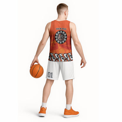 All Children Matters Support Personalized Basketball Jersey Haida Spirit Animals Indigenous Orange Day
