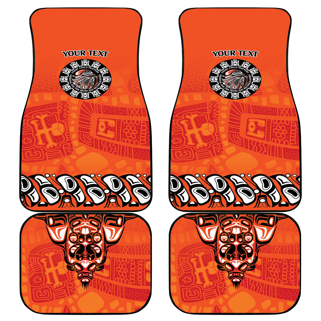 All Children Matters Support Personalized Car Mats Haida Spirit Animals Indigenous Orange Day