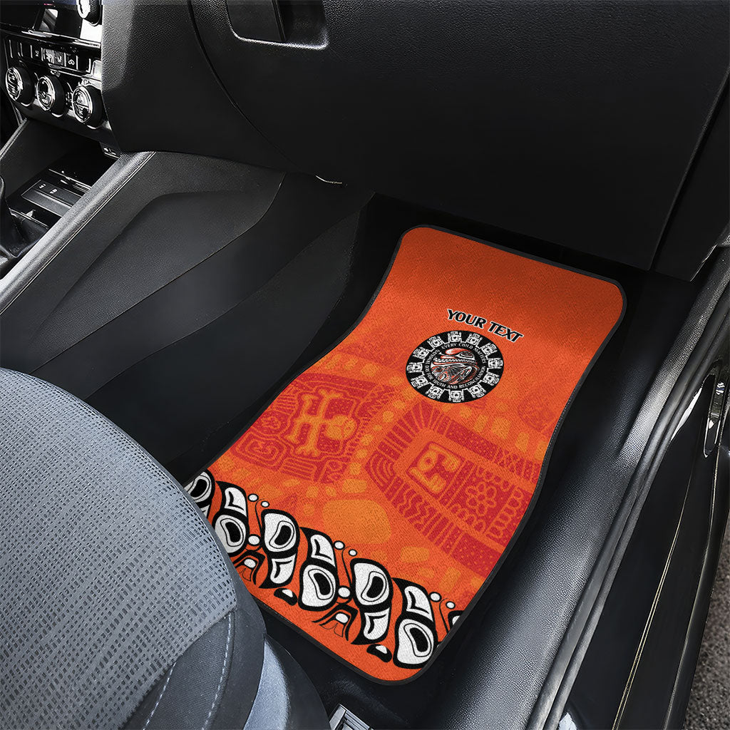 All Children Matters Support Personalized Car Mats Haida Spirit Animals Indigenous Orange Day