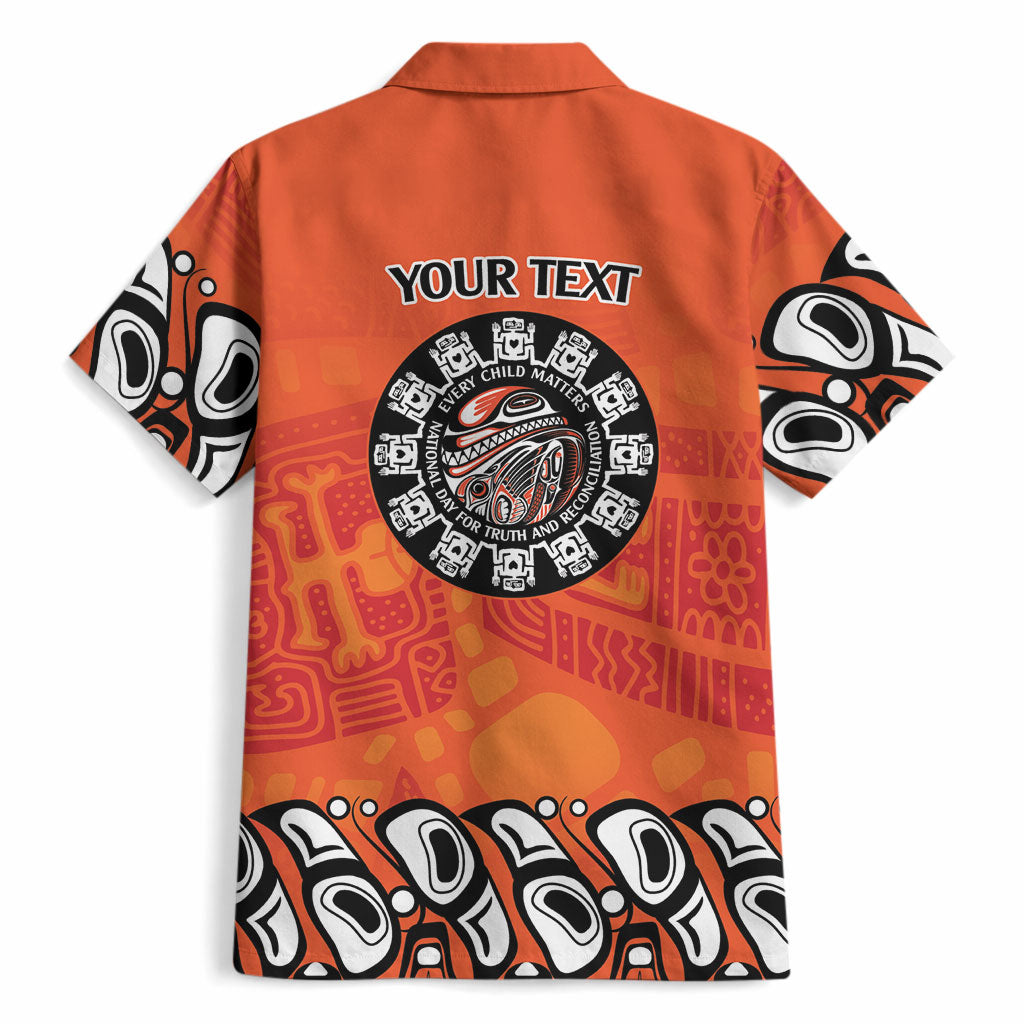 All Children Matters Support Personalized Hawaiian Shirt Haida Spirit Animals Indigenous Orange Day