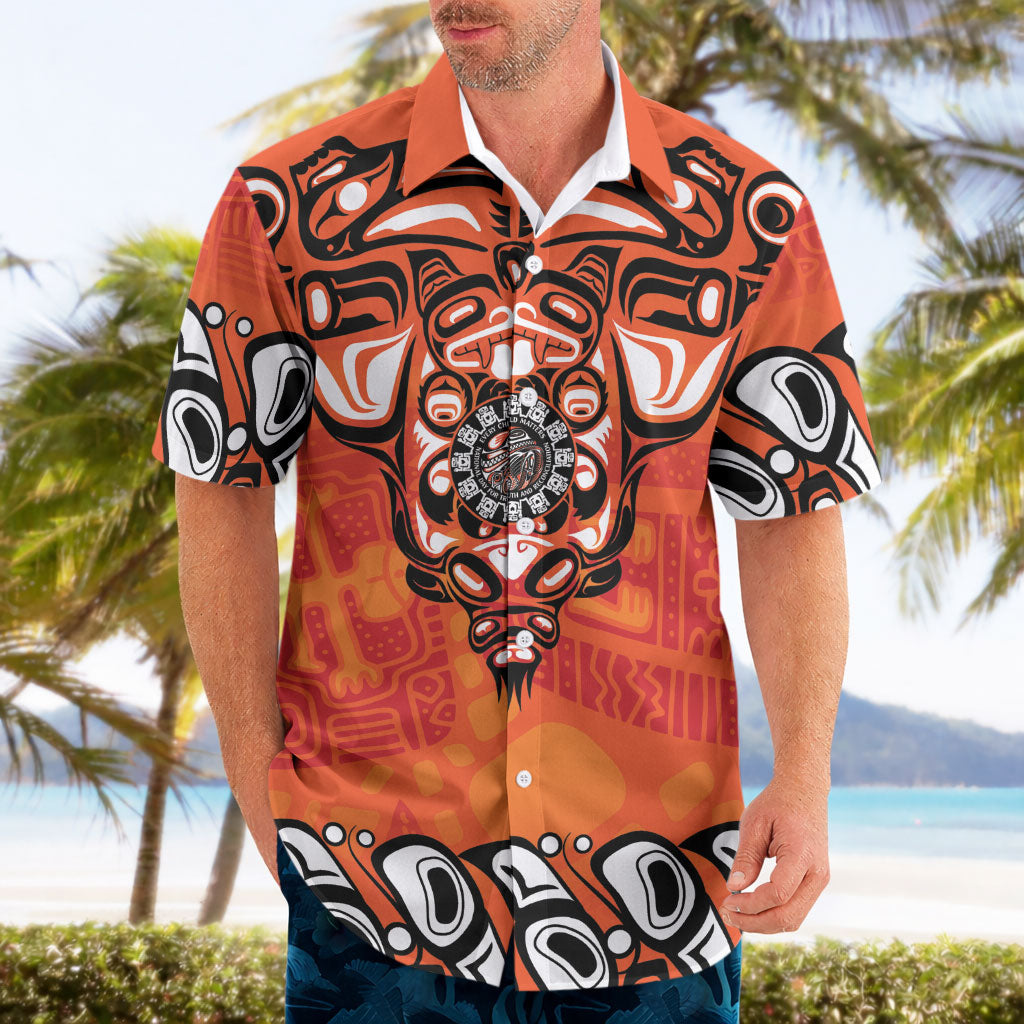 All Children Matters Support Personalized Hawaiian Shirt Haida Spirit Animals Indigenous Orange Day
