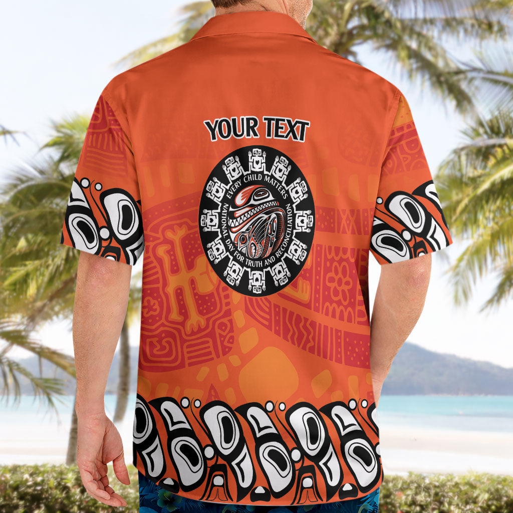 All Children Matters Support Personalized Hawaiian Shirt Haida Spirit Animals Indigenous Orange Day