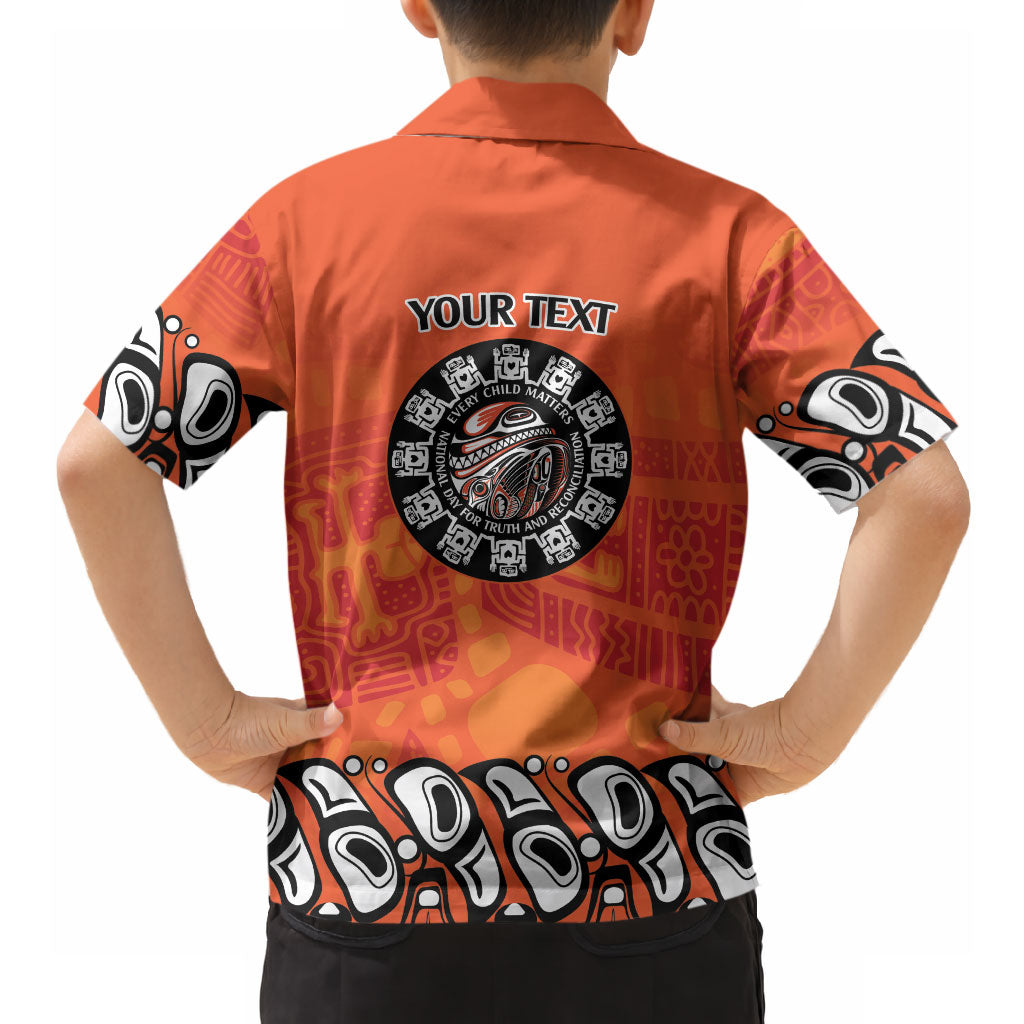 All Children Matters Support Personalized Hawaiian Shirt Haida Spirit Animals Indigenous Orange Day