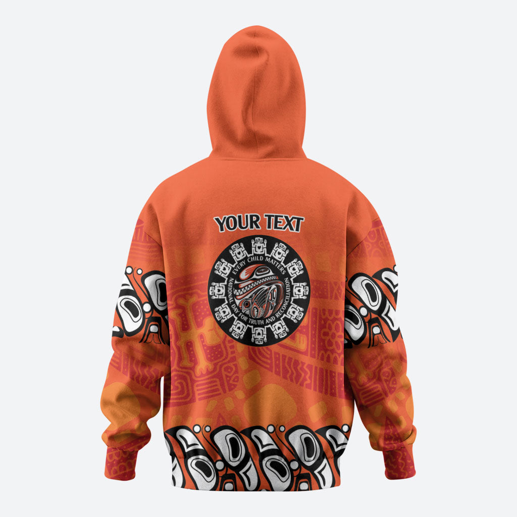 All Children Matters Support Personalized Hoodie Haida Spirit Animals Indigenous Orange Day