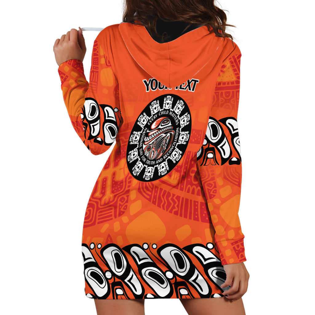 All Children Matters Support Personalized Hoodie Dress Haida Spirit Animals Indigenous Orange Day