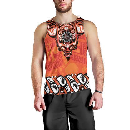 All Children Matters Support Personalized Men Tank Top Haida Spirit Animals Indigenous Orange Day