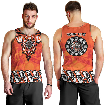 All Children Matters Support Personalized Men Tank Top Haida Spirit Animals Indigenous Orange Day