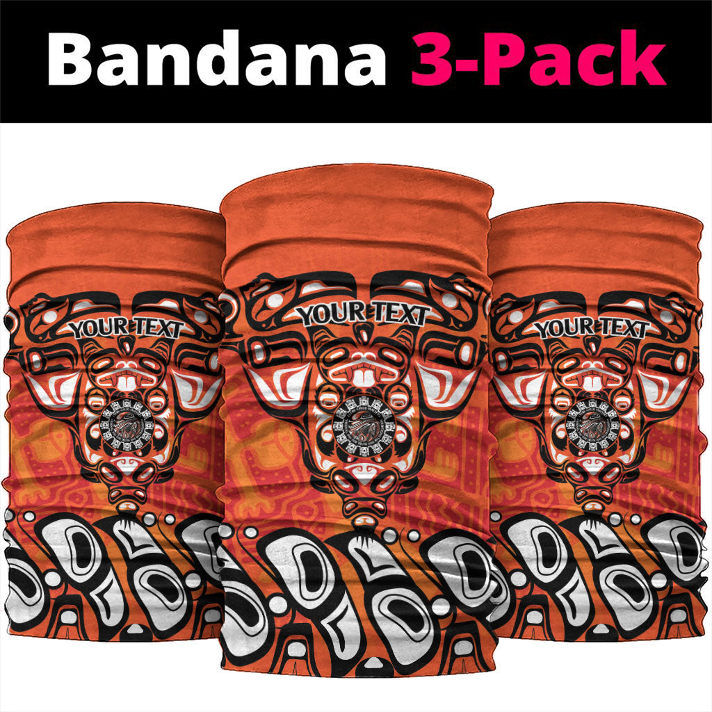 All Children Matters Support Personalized Neck Gaiter Haida Spirit Animals Indigenous Orange Day