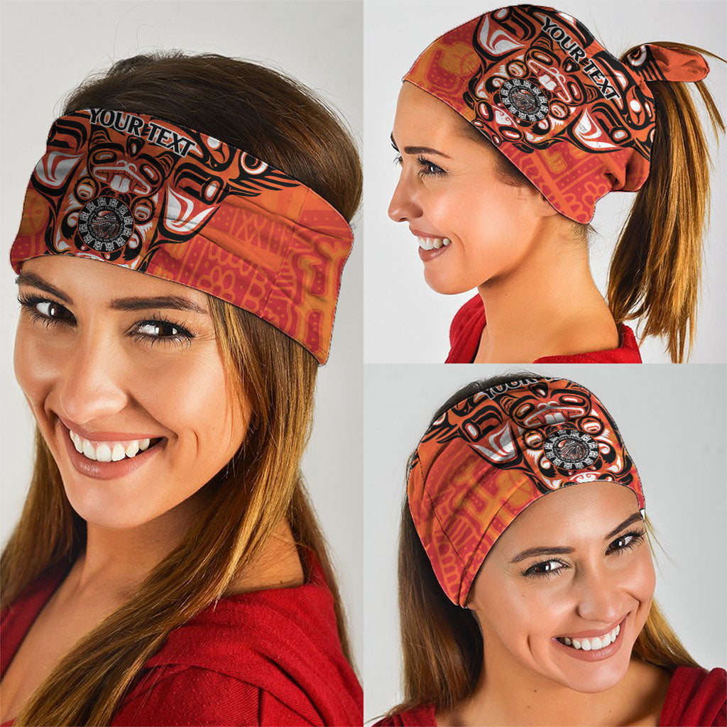 All Children Matters Support Personalized Neck Gaiter Haida Spirit Animals Indigenous Orange Day