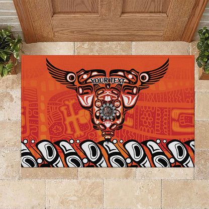 All Children Matters Support Personalized Rubber Doormat Haida Spirit Animals Indigenous Orange Day