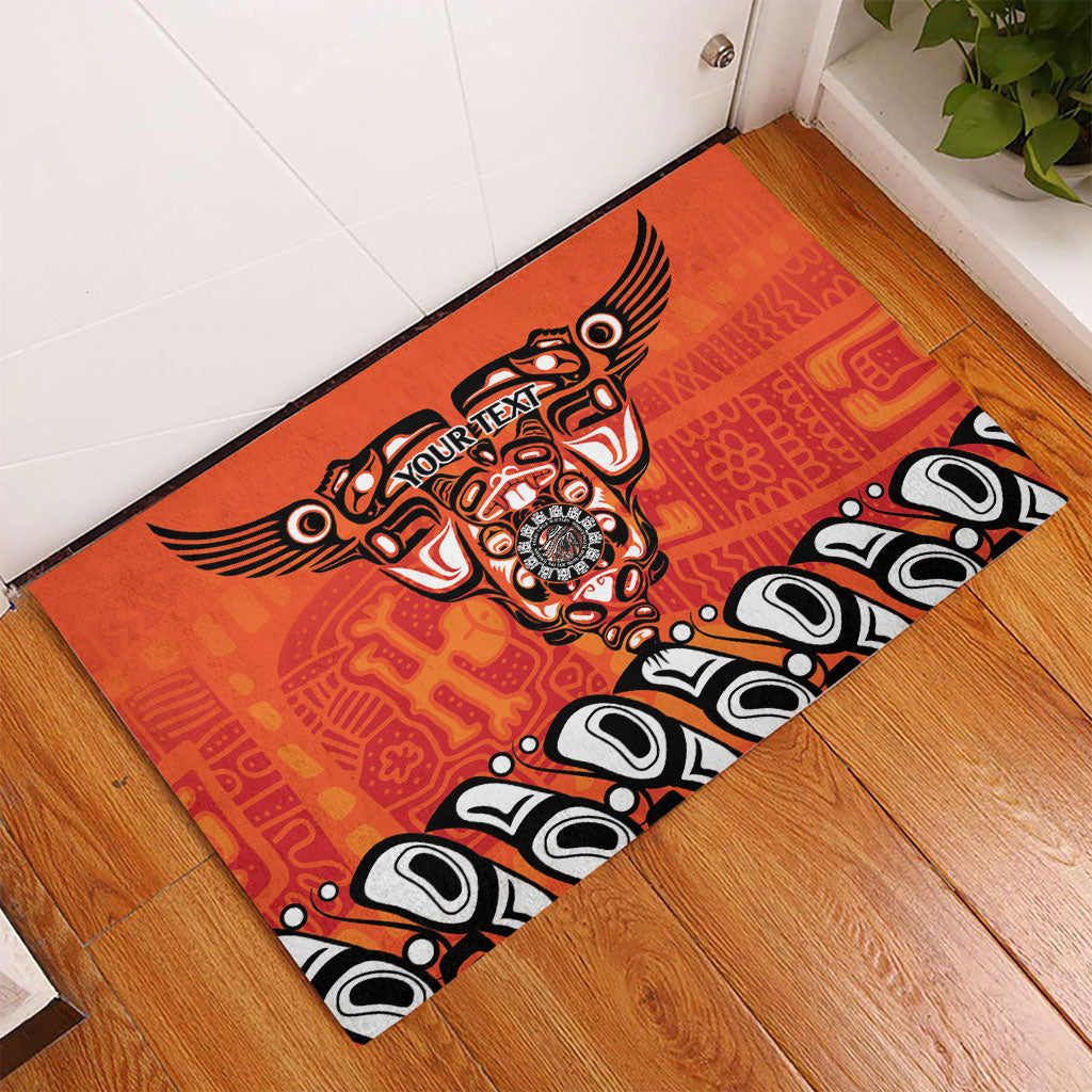 All Children Matters Support Personalized Rubber Doormat Haida Spirit Animals Indigenous Orange Day