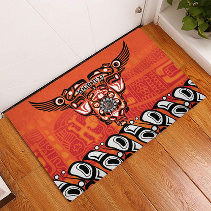 All Children Matters Support Personalized Rubber Doormat Haida Spirit Animals Indigenous Orange Day