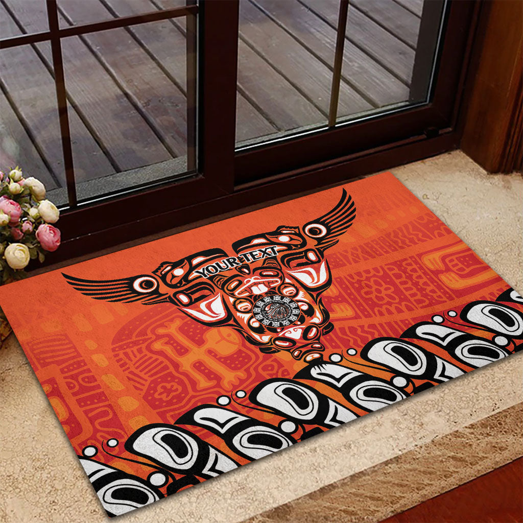 All Children Matters Support Personalized Rubber Doormat Haida Spirit Animals Indigenous Orange Day