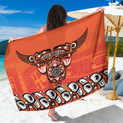 All Children Matters Support Personalized Sarong Haida Spirit Animals Indigenous Orange Day