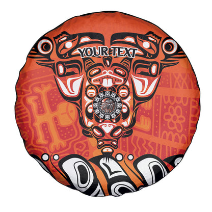 All Children Matters Support Personalized Spare Tire Cover Haida Spirit Animals Indigenous Orange Day