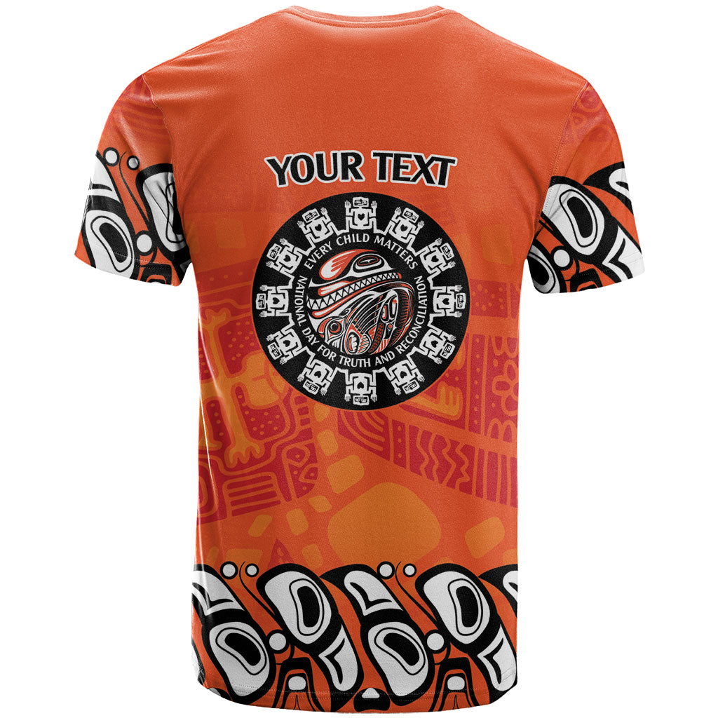 All Children Matters Support Personalized T Shirt Haida Spirit Animals Indigenous Orange Day