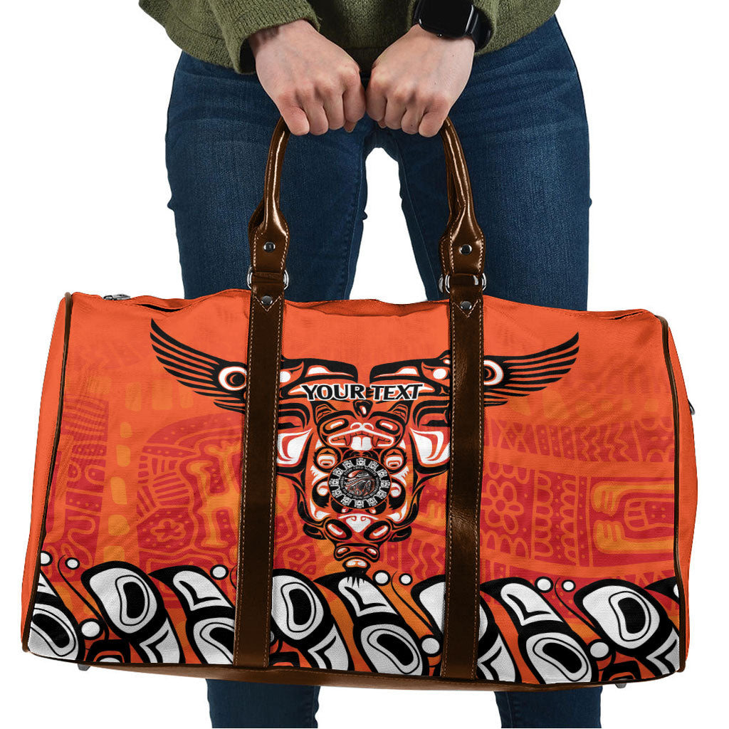 All Children Matters Support Personalized Travel Bag Haida Spirit Animals Indigenous Orange Day