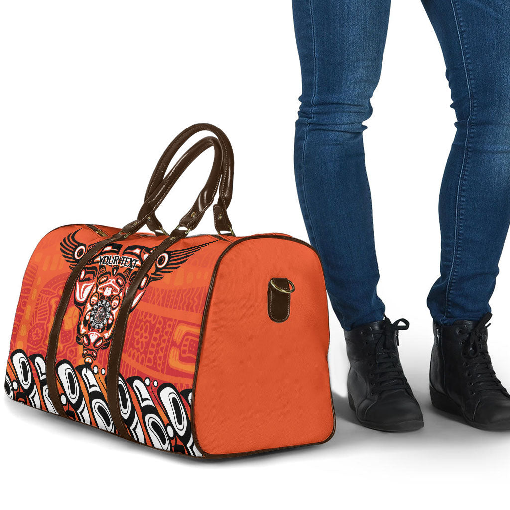 All Children Matters Support Personalized Travel Bag Haida Spirit Animals Indigenous Orange Day