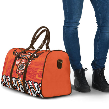 All Children Matters Support Personalized Travel Bag Haida Spirit Animals Indigenous Orange Day