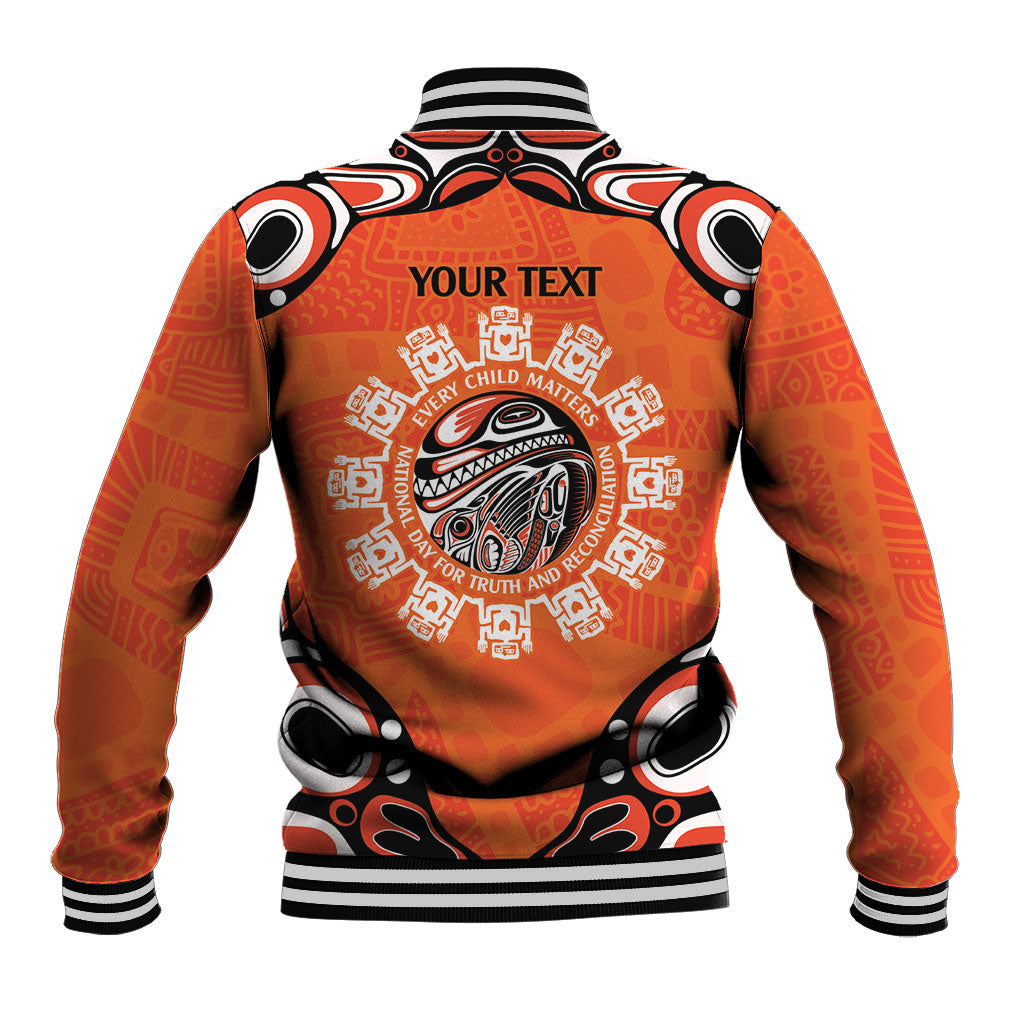 All Children Matters Support Personalized Baseball Jacket Kindness and Equality Indigenous Orange Day