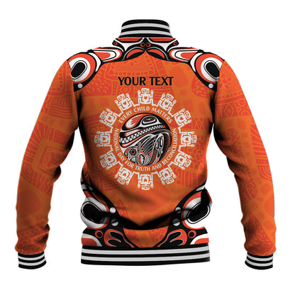 All Children Matters Support Personalized Baseball Jacket Kindness and Equality Indigenous Orange Day