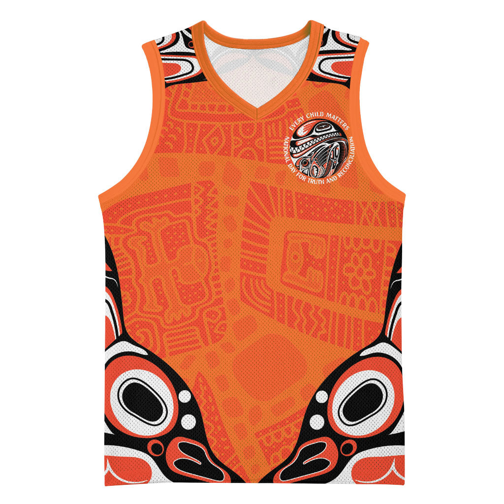 All Children Matters Support Personalized Basketball Jersey Kindness and Equality Indigenous Orange Day