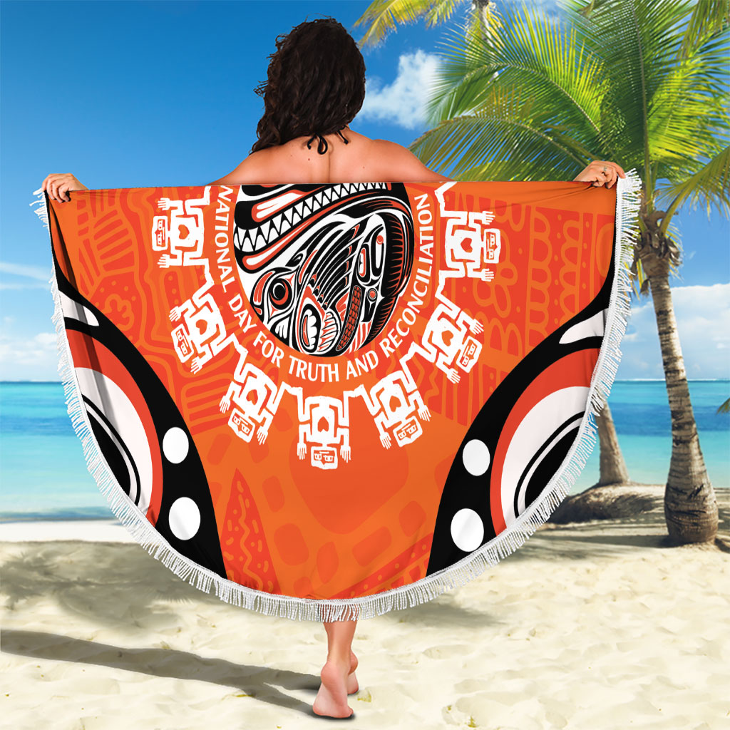 All Children Matters Support Personalized Beach Blanket Kindness and Equality Indigenous Orange Day