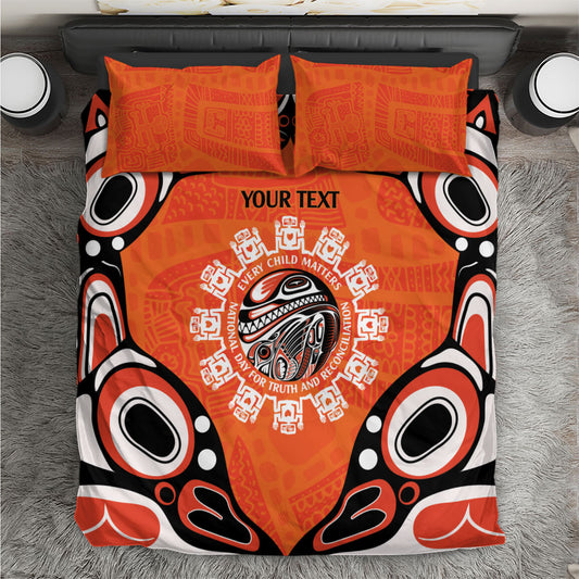 All Children Matters Support Personalized Bedding Set Kindness and Equality Indigenous Orange Day