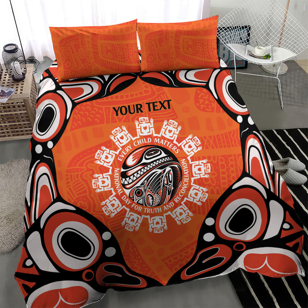 All Children Matters Support Personalized Bedding Set Kindness and Equality Indigenous Orange Day