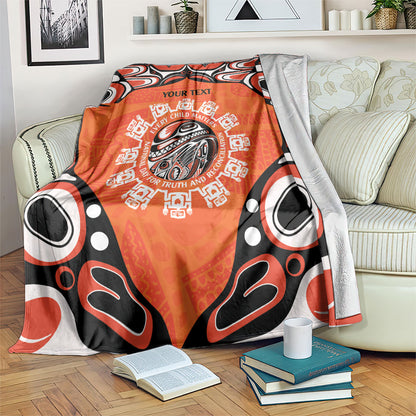 All Children Matters Support Personalized Blanket Kindness and Equality Indigenous Orange Day