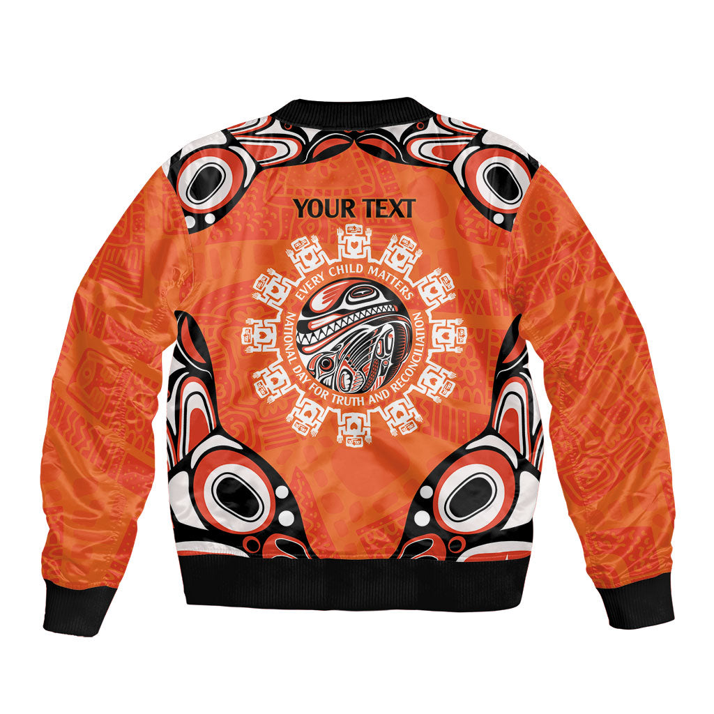 All Children Matters Support Personalized Bomber Jacket Kindness and Equality Indigenous Orange Day