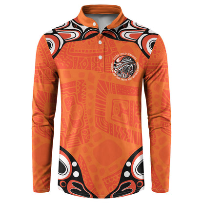 All Children Matters Support Personalized Button Sweatshirt Kindness and Equality Indigenous Orange Day