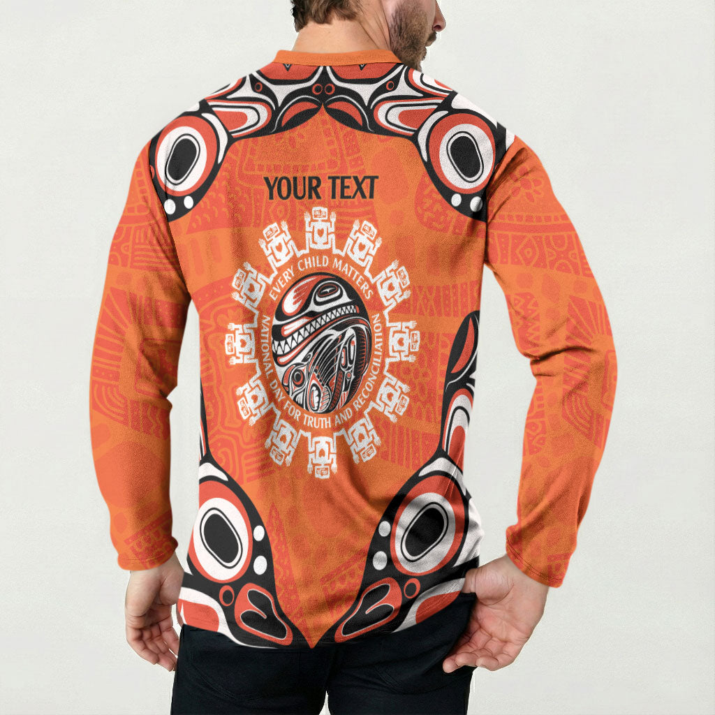 All Children Matters Support Personalized Button Sweatshirt Kindness and Equality Indigenous Orange Day