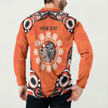 All Children Matters Support Personalized Button Sweatshirt Kindness and Equality Indigenous Orange Day