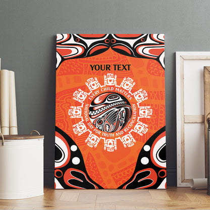 All Children Matters Support Personalized Canvas Wall Art Kindness and Equality Indigenous Orange Day