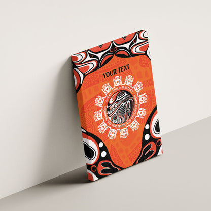 All Children Matters Support Personalized Canvas Wall Art Kindness and Equality Indigenous Orange Day