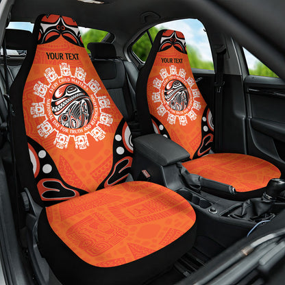 All Children Matters Support Personalized Car Seat Cover Kindness and Equality Indigenous Orange Day