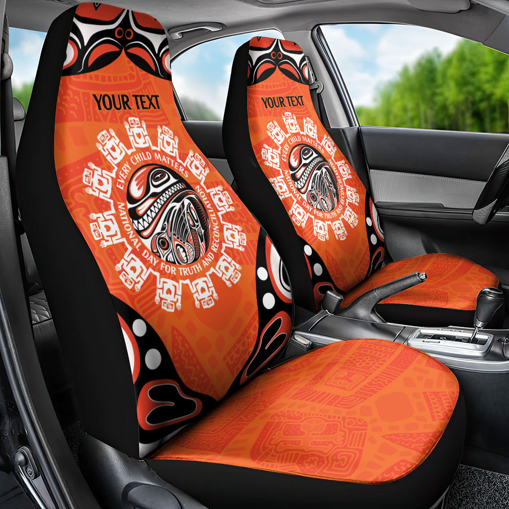 All Children Matters Support Personalized Car Seat Cover Kindness and Equality Indigenous Orange Day