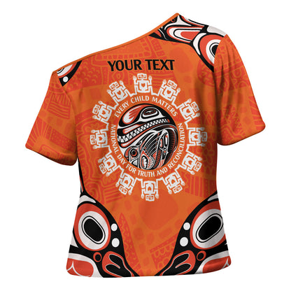 All Children Matters Support Personalized Cross Shoulder Shirt Kindness and Equality Indigenous Orange Day