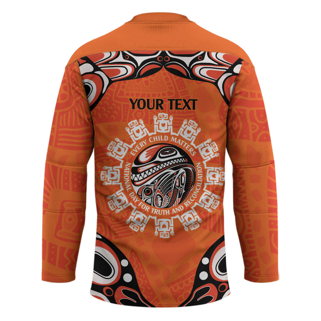 All Children Matters Support Personalized Hockey Jersey Kindness and Equality Indigenous Orange Day
