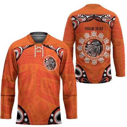 All Children Matters Support Personalized Hockey Jersey Kindness and Equality Indigenous Orange Day