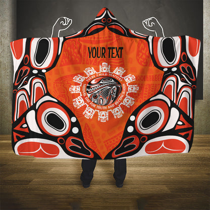 All Children Matters Support Personalized Hooded Blanket Kindness and Equality Indigenous Orange Day