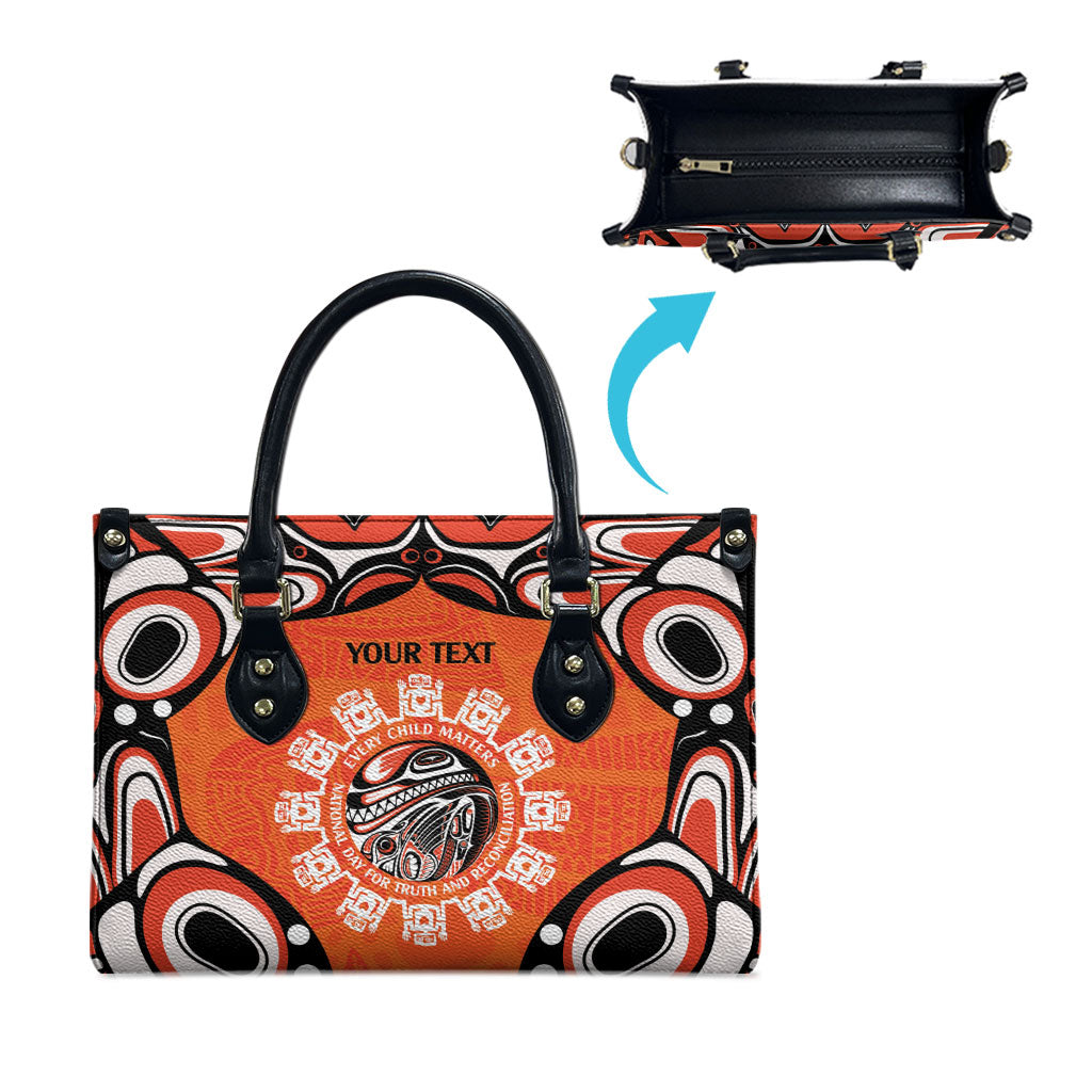 All Children Matters Support Personalized Leather Bag Kindness and Equality Indigenous Orange Day