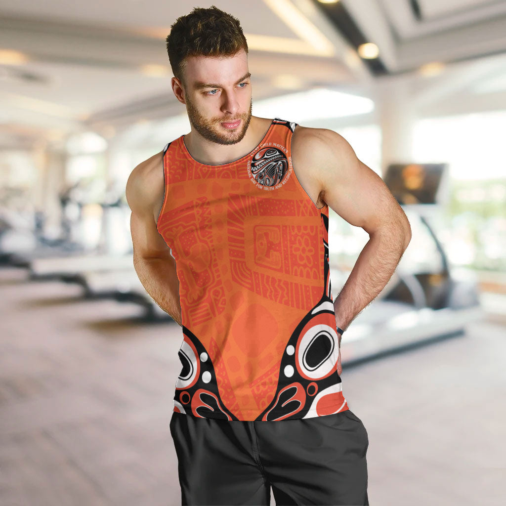 All Children Matters Support Personalized Men Tank Top Kindness and Equality Indigenous Orange Day
