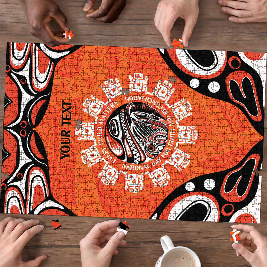 All Children Matters Support Personalized Puzzle Kindness and Equality Indigenous Orange Day