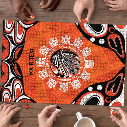 All Children Matters Support Personalized Puzzle Kindness and Equality Indigenous Orange Day