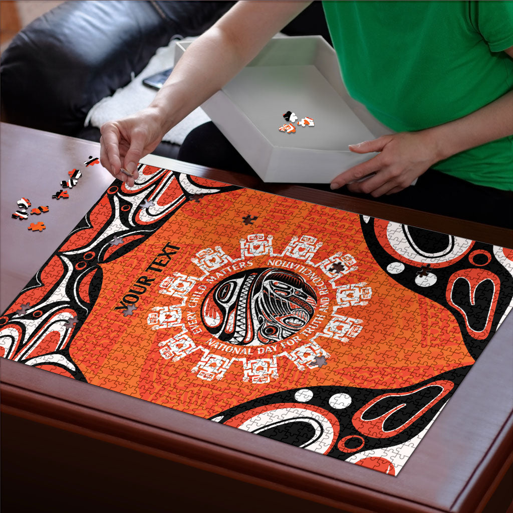 All Children Matters Support Personalized Puzzle Kindness and Equality Indigenous Orange Day